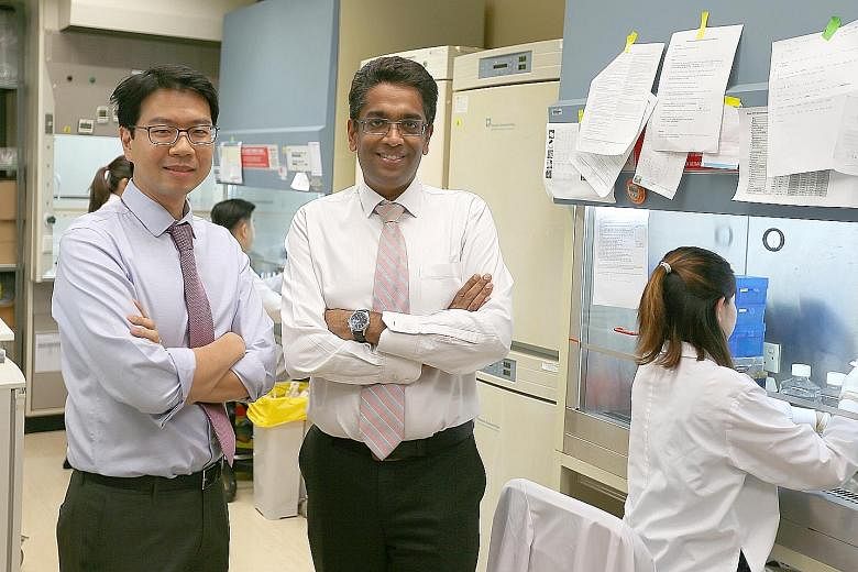 Dr Daniel Tan and Associate Professor Gopalakrishna Iyer embarked on the research after chatting about "weird" cases in which head and neck cancer patients stayed alive years after they should have died.
