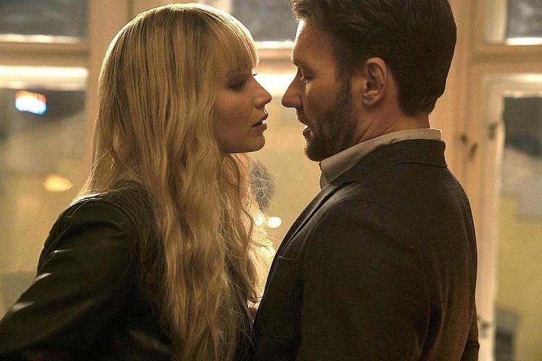 Jennifer Lawrence and Joel Edgerton in Red Sparrow.