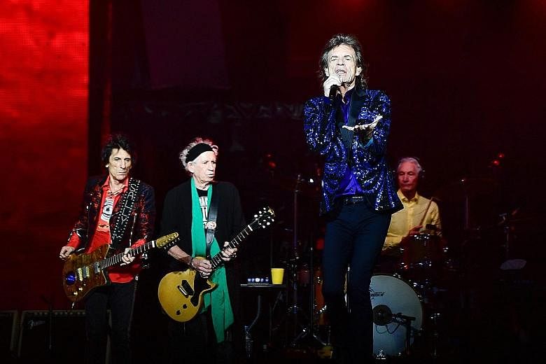 Documentary Shirkers will be shown on Netflix in Singapore at the end of this year. Keith Richards (above, second from left) had suggested that Mick Jagger (above, second from right) needed a vasectomy. Artist Zai Kuning built a 17m-long skeletal shi