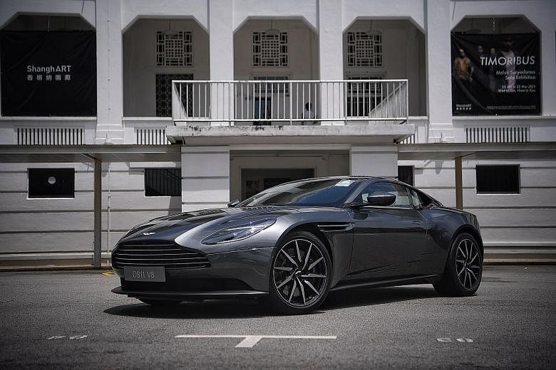 The DB11 V8 is the first Aston Martin to be powered by a 4-litre bi-turbo V8 developed by Mercedes-AMG.
