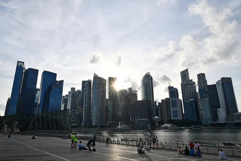 The Central Business District and Marina Bay Financial Centre seen from the Marina Bay Waterfront Promenade. Singapore's approach to budgeting may be considered too conservative, but given the twin challenges of maintaining fiscal sustainability and 