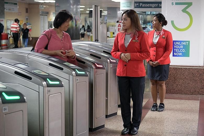 The brighter shade of red makes staff more visible. The changes - which come after a year of discussions with staff and the National Transport Workers Union - were also designed for comfort and functionality. The last uniform revamp was in 2010.