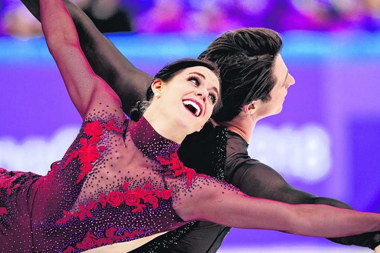 Right: Canada's Winter Olympic champions Tessa Virtue and Scott Moir, who launched a thousand GIFs with a single, soulful look. Below right: Two-time golf Major winner Brittany Lincicome says she probably spends more time with caddie Missy Pederson t