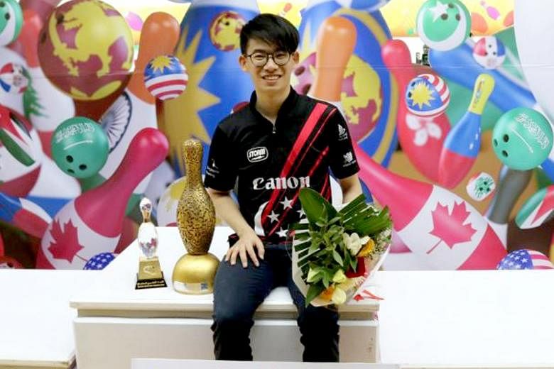 H.H. Emir Cup champion Basil Ng was one of five Singaporean bowlers to reach the tournament's round of 32 in Doha.