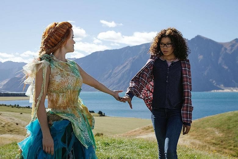 (From far left) Reese Witherspoon and Storm Reid in A Wrinkle In Time, which also stars Oprah Winfrey (above) as a supernatural being embodying magical thinking.