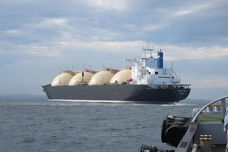 Shell's Northwest Snipe liquefied natural gas (LNG) carrier. While the LNG market has been a high-cost, large-scale business, it is becoming increasingly competitive in the small-scale space, said Shell Energy executive vice-president Steve Hill yest