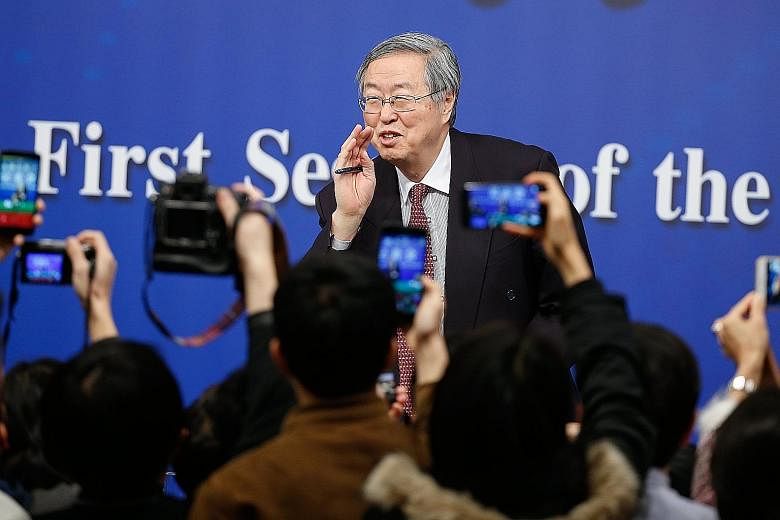Mr Zhou Xiaochuan, 70, who is China's longest-serving central banker, said that while pursuing higher quality growth, China is likely to reduce its reliance on the old growth model of investment.