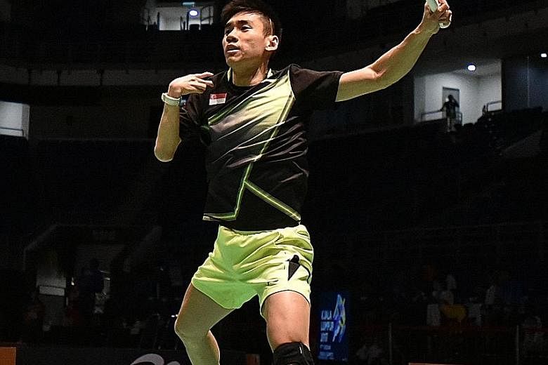 Singapore's para-shuttler Tay Wei Ming in action during last September's Asean Para Games in Kuala Lumpur. Tay clinched the SU5 title yesterday at the Spanish Para-Badminton International, the first BWF para-badminton tournament of the year.