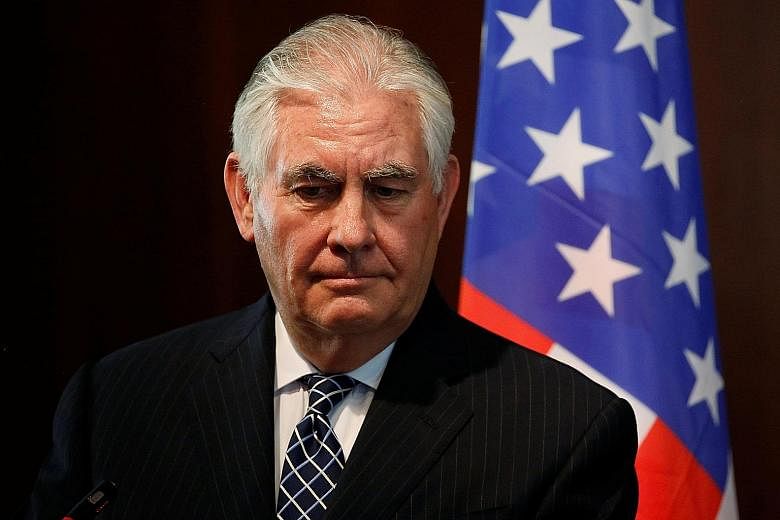 US President Donald Trump has long clashed with Mr Rex Tillerson (left), who he believes is "too establishment".
