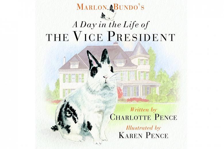 United States Vice-President Mike Pence’s wife Karen (with the family rabbit Marlon Bundo) illustrated children’s book Marlon Bundo’s A Day In The Life Of The Vice-President.