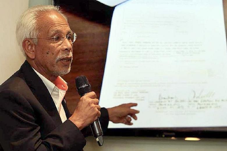 Mr Shahrir Samad at a recent media conference on Felda land in Kuala Lumpur. He was called upon to rescue the scandal-hit Felda in January last year. The six-term lawmaker is regarded as a Johor "icon".