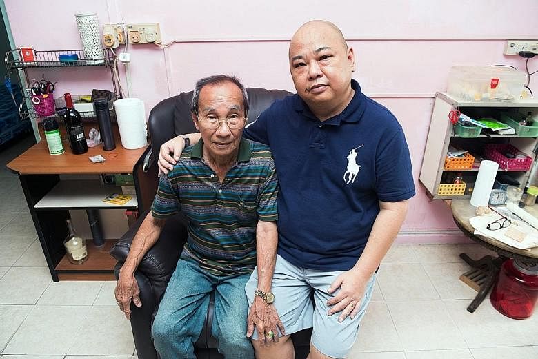Both Mr Wong Siak Wan and his son Jack are coping well, more than two years after the transplant.