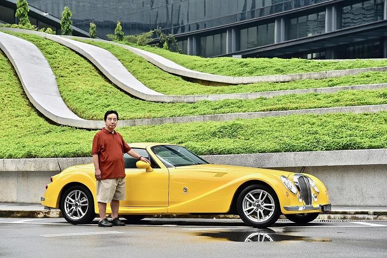 Mr Kenny Tham likes the Mitsuoka Himiko because it is a modern car with a retro look.