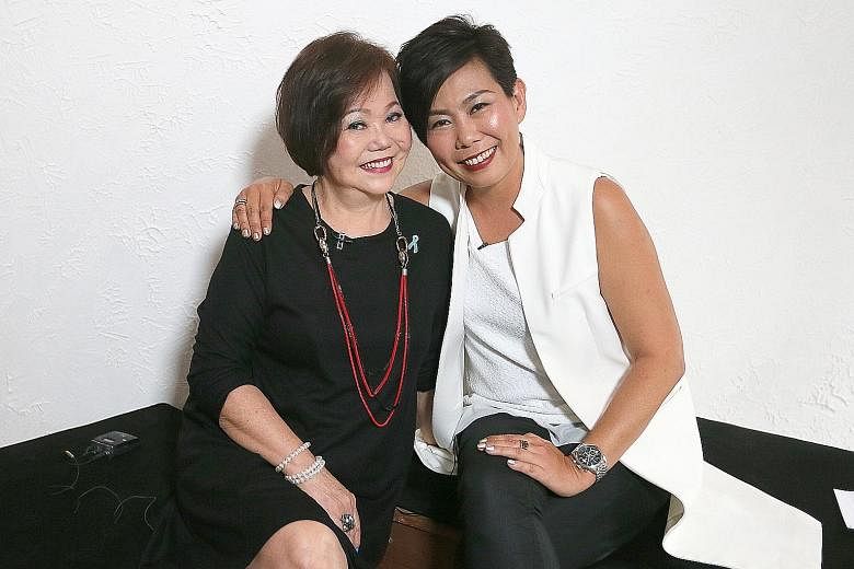 Madam Tan Ming Choo now works as a cook at her daughter Irene Ang's company, Fly Entertainment.