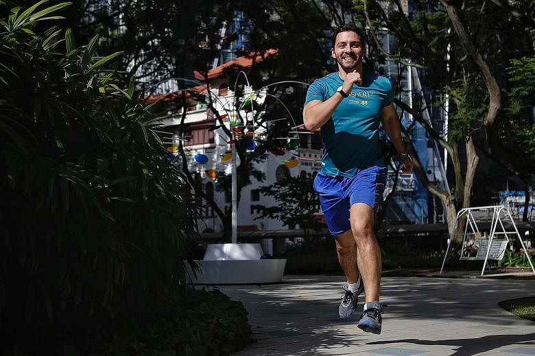 Mr Khalid Ayyash eats healthily, works out consistently and tries to keep a low-stress lifestyle. He used to compete in track events and still runs to maintain his speed and stamina.