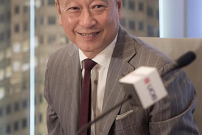 DBS Group Holdings chief executive Piyush Gupta believes a return on equity of 13 per cent is "readily achievable". United Overseas Bank CEO Wee Ee Cheong reaped an 11 per cent pay rise to $9.4 million last year. Mr Wee and his family own about 18 pe