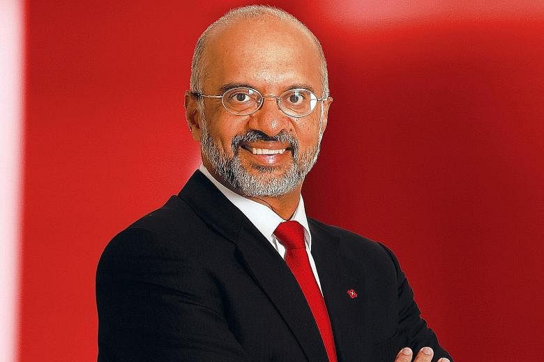 DBS Group Holdings chief executive Piyush Gupta believes a return on equity of 13 per cent is "readily achievable". United Overseas Bank CEO Wee Ee Cheong reaped an 11 per cent pay rise to $9.4 million last year. Mr Wee and his family own about 18 pe