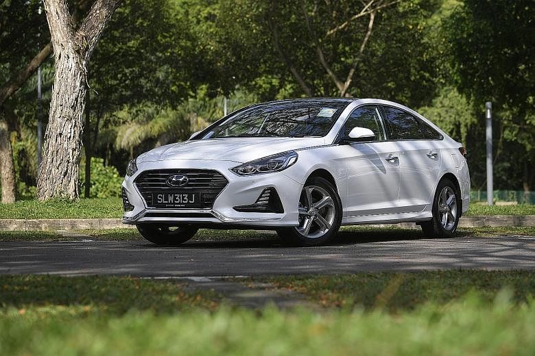 The Sonata's recalibrated suspension results in a more settled ride quality.