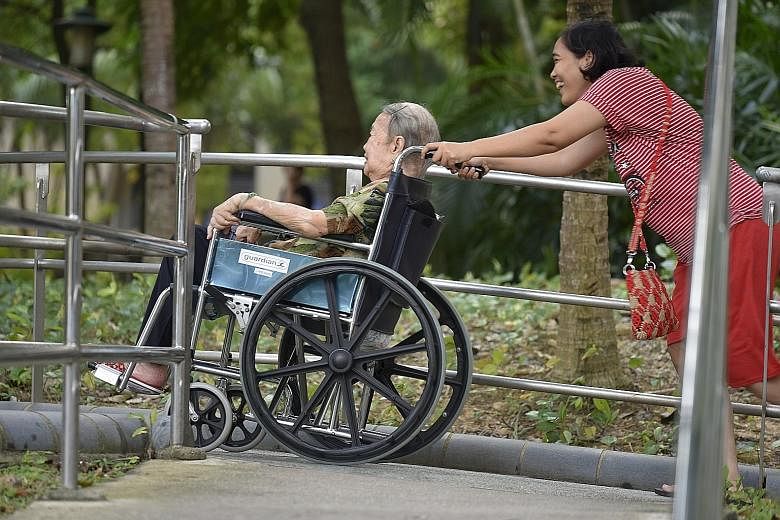 Studies have shown that support from foreign domestic workers can alleviate the burden of caregiving and is associated with better health for caregivers and lower institutionalisation of seniors, say the writers.