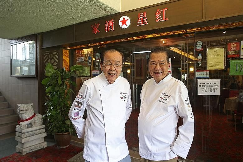 Red Star Restaurant chefs Sin Leong (left) and Hooi Kok Wai.
