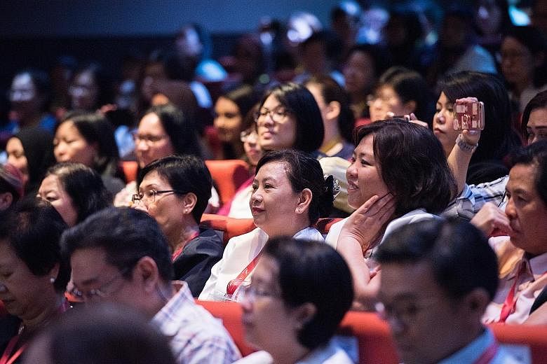 Nurses at the SingHealth Nursing Conference yesterday.