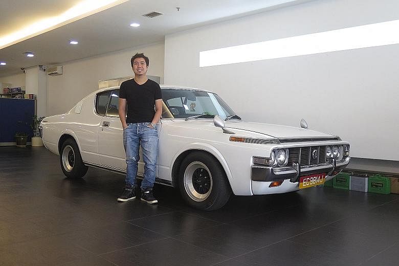 Mr Mark Poh's 1972 Toyota Crown Coupe is registered under the Classic Vehicle Scheme and can be driven only 28 days a year.