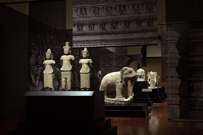 Many of the rubbings and plaster casts on display in the exhibition at the Asian Civilisations Museum are accurate reproductions of artworks that are now ruined.
