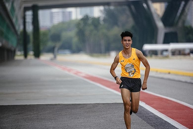 Mr Banjamin Quek feels he is not exceptionally talented, so if he can work his way up from a nobody to being one of the best runners, others can do so too. He hopes to be somebody's hero one day.