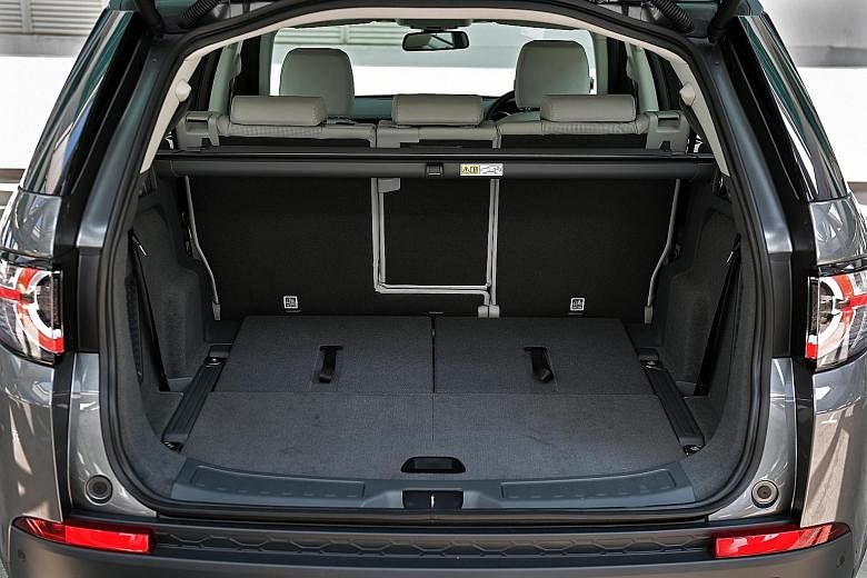 Discovery Sport's ride has plenty of spring action and body movement. The third row folds completely flat to free up more luggage space.
