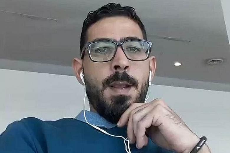Mr Hassan al-Kontar, a Syrian, has been stranded at the budget terminal of KLIA for more than a month. Videos highlighting his plight have gone viral on social media.