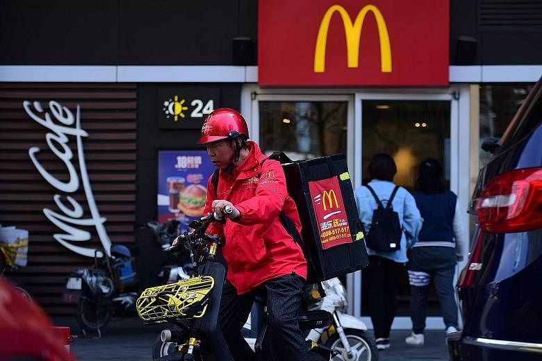 A McDonald's outlet in Beijing. Appeals to shun the likes of McDonald's, KFC and Apple's iPhone have appeared on the WeChat messaging app and the Weibo microblogging site in recent days, but it may be tough to convince Chinese consumers to give up Am