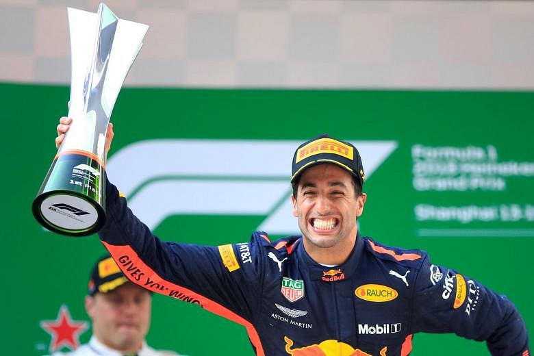 Formula One: Daniel Ricciardo wins Chinese Grand Prix for Red Bull ...