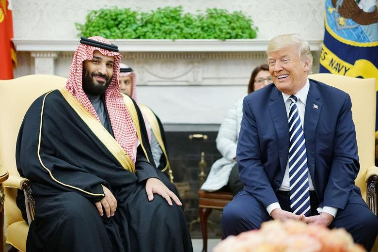 Saudi Crown Prince Mohammed bin Salman with US President Donald Trump at the White House last month. Some US business leaders were taken by the young Prince's charm and confidence as he sought investments in Saudi Arabia. But the challenges are daunt