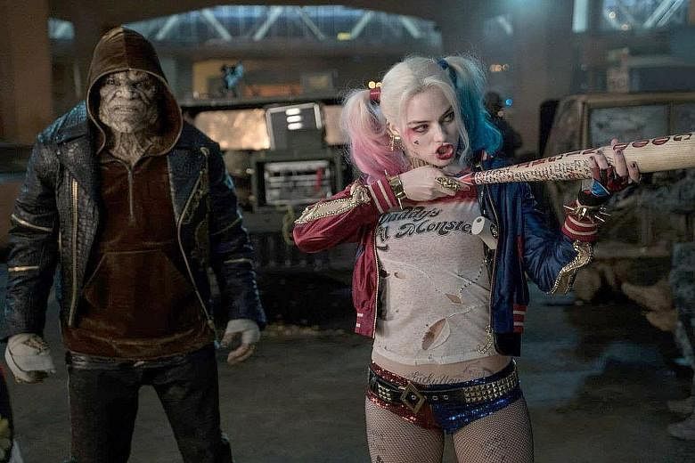 Margot Robbie, who played the demented supervillain Harley Quinn in Suicide Squad (2016, left), will again take on the role in a new movie.