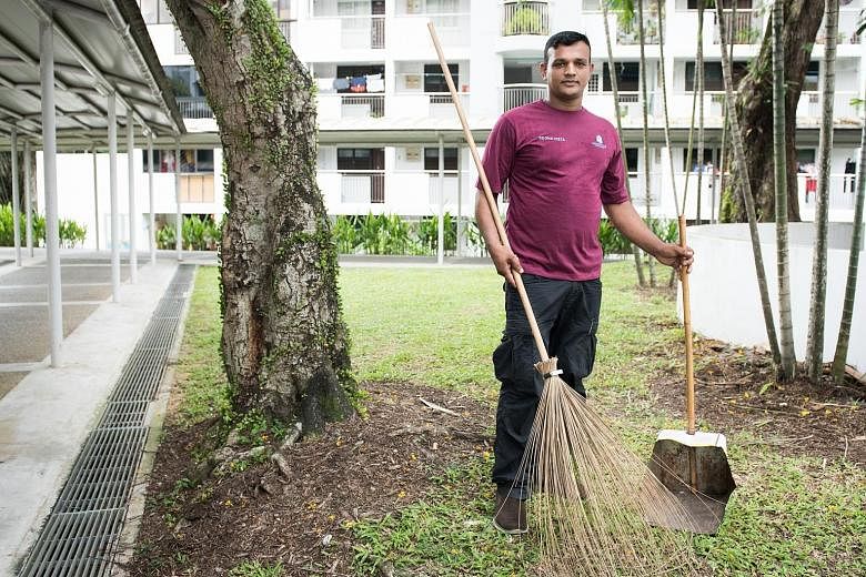 Mr Kalam Mohd Abu, who works as a cleaner in Commonwealth West, earns less than $1,000 a month. He sends his money back to Bangladesh to his parents, wife, and two-year-old daughter, whom he has yet to meet. He gained instant fame when a Facebook pos