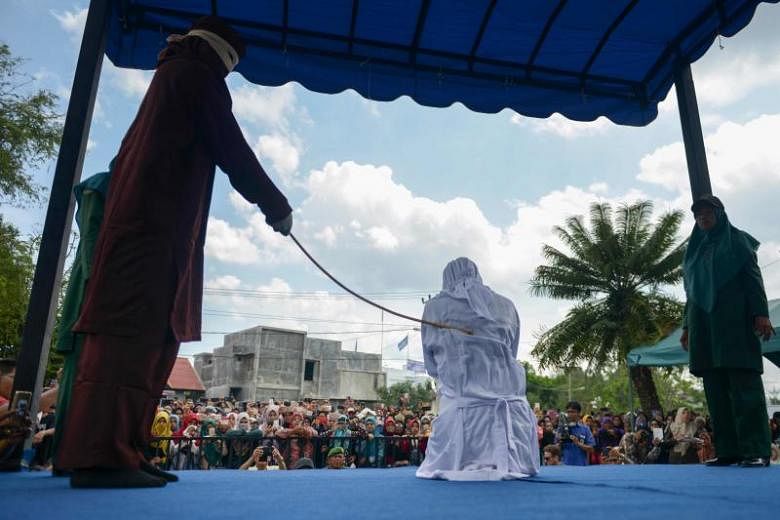 Amorous Couples Alleged Sex Workers Whipped In Public In Aceh The Straits Times