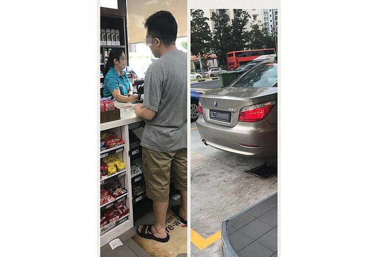 A photo of the driver in the Caltex incident, taken from the back, as well as a picture of his car and licence plate number were shared on social media, leading netizens to probe and reveal more details about him.