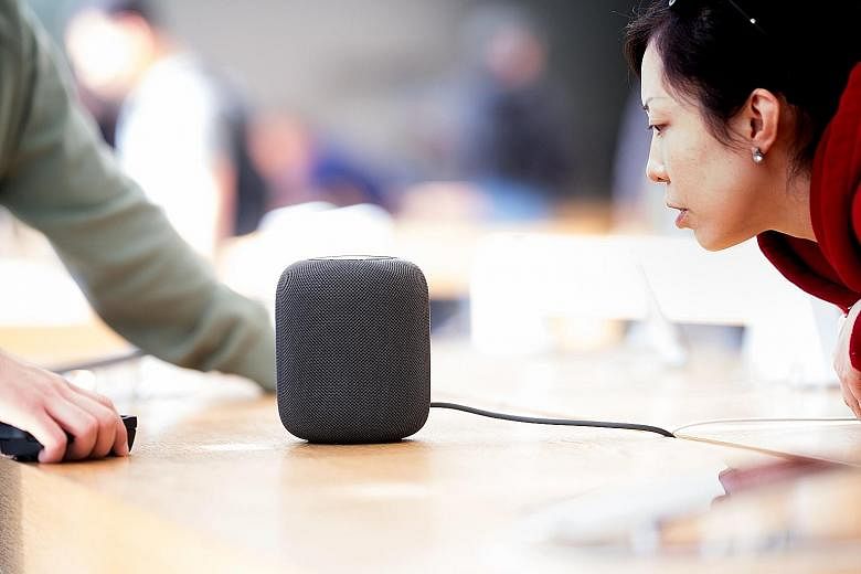 The Apple HomePod has a woofer with custom amplifier and an array of seven tweeters - each with its own custom amplifier.