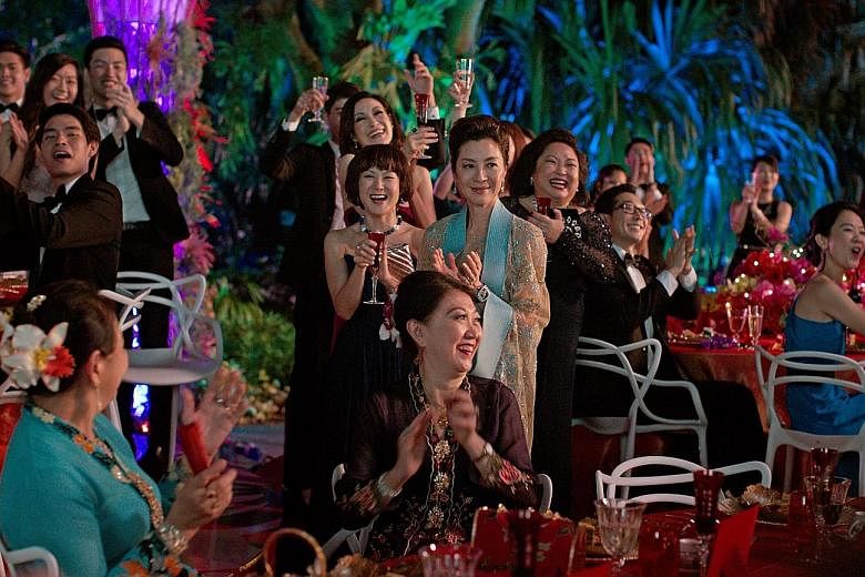 Crazy Rich Asians is based on Kevin Kwan's best-selling 2013 novel of the same name. It is filmed and set in Singapore.