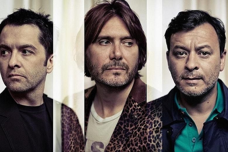 Manic Street Preachers' members (from left) Sean Moore, Nicky Wire and James Dean Bradfield.