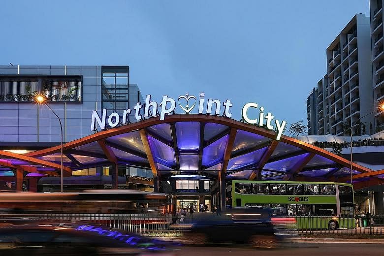 Gross revenue for the second quarter rose 6.3 per cent year-on-year, due mainly to the end of renovations at Northpoint City North Wing.
