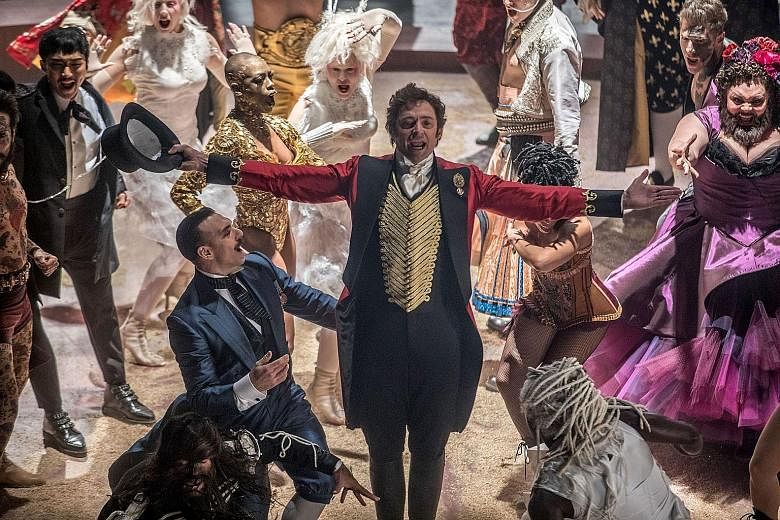 Last year saw musical movies La La Land, The Greatest Showman (left) and Beauty And The Beast pull in more than US$2.1 billion (S$2.8 billion) at the global box office.