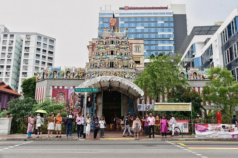 Operations and daily services at the Sri Veeramakaliamman Temple - one of Singapore's oldest Hindu shrines - continue as usual.