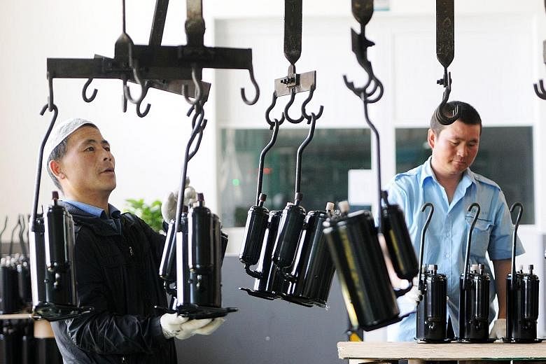 A domestic appliance factory in China. A Microsoft-IDC Asia/Pacific study that polled 615 leaders from the manufacturing sector shows that digital transformation could lead to a better bottom-line performance, thanks to gains in productivity, increas
