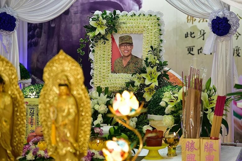 Corporal First Class Dave Lee Han Xuan, who died on Monday, will be cremated tomorrow and accorded a military funeral.