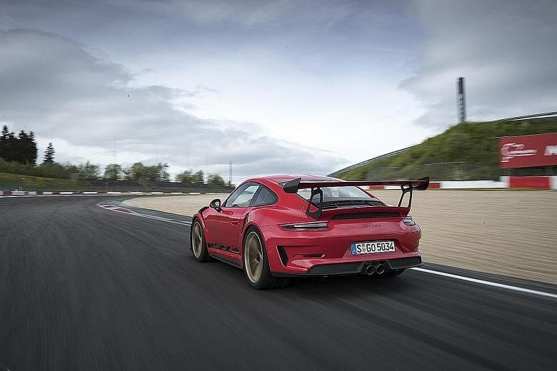 The Porsche 911 GT3 RS is a devastatingly fast car with stellar handling.