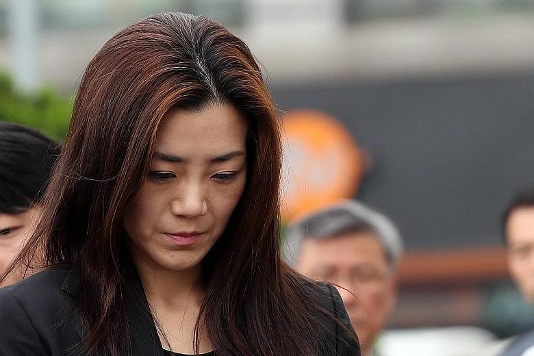 Ms Cho Hyun Min has been accused of throwing a drink at people at a business meeting last month.