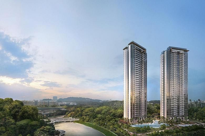 Twin VEW's two 36-storey towers will house one-to four-bedders from 484 sq ft to 1,518 sq ft, as well as the penthouses. One draw is the project's proximity to both the Jurong Lake District and the planned Kuala Lumpur-Singapore high-speed rail's ter