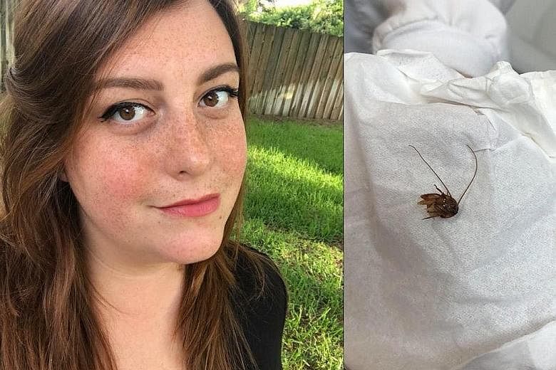 Ms Katie Holley said a cockroach had crawled into her ear while she was sleeping. She does not have any permanent ear damage.