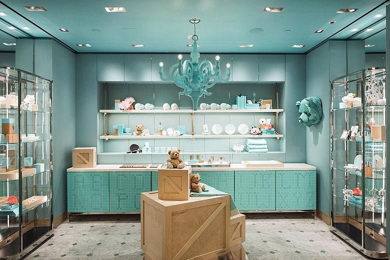 The newly redesigned home and accessories floor of Tiffany & Co's Fifth Avenue flagship store in New York.